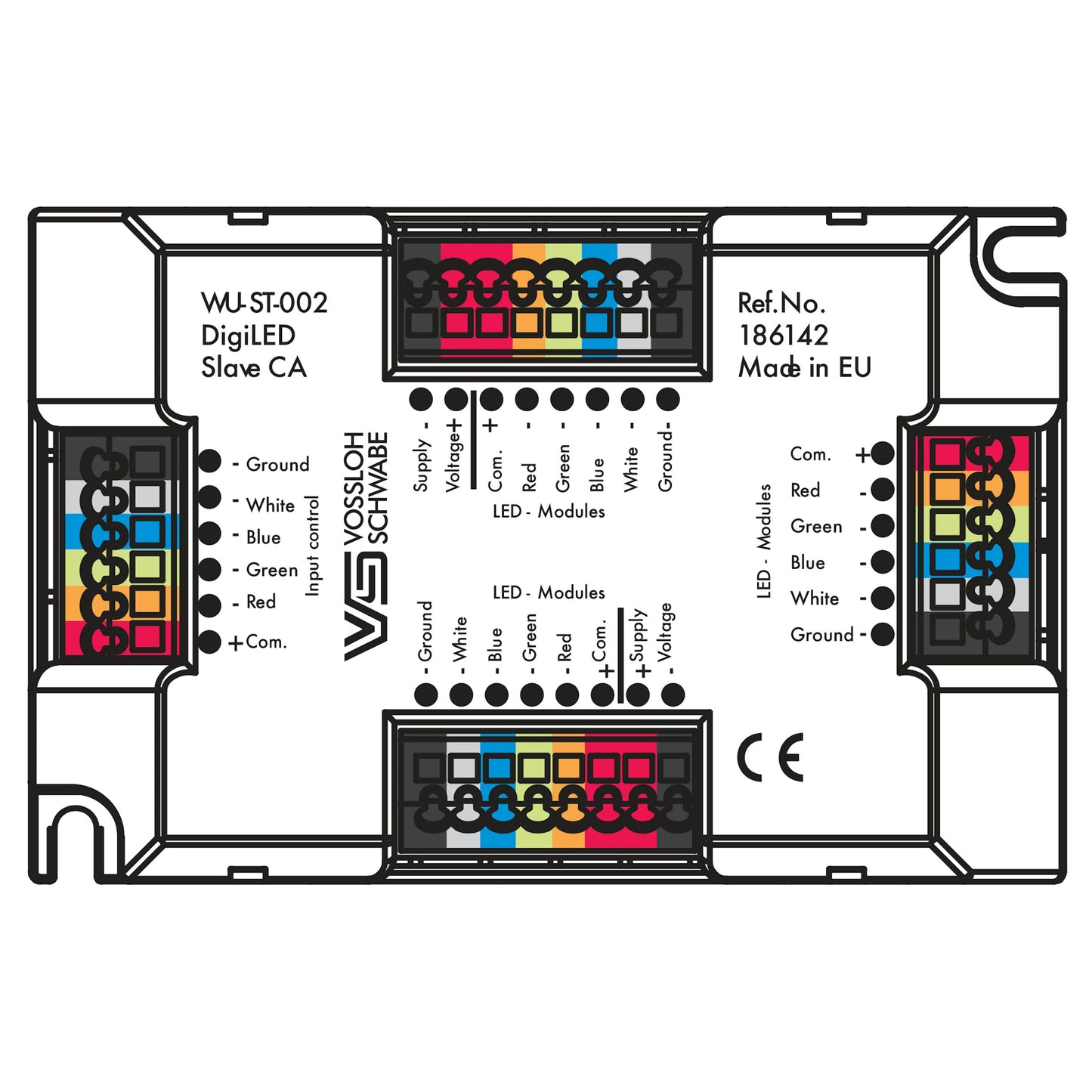 FLOS RGB DALI, DMX & RF Slave Interface — Amplificador Señal