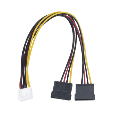 Cable Doble de Corriente SATA / Compatible con DVR's epcom / HIKVISION / 25 cms de Longitud