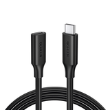 Cable USB-C Macho a USB-C Hembra | 1metro | USB-C 3.1 Gen 2 | Compatible con Thunderbolt 3 | TPE | Transferencia de Datos 10 Gbps | Soporta hasta 100W para Carga Rápida | Reversible.