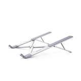 Soporte Portátil de Aluminio para Laptop / Amplia Compatibilidad de 11-17.3" / Ajuste de Altura 46.5 mm-136.5 mm / Capacidad de carga de 5 kg / Diseño Plegable / Material de Aleación de Aluminio + Sil