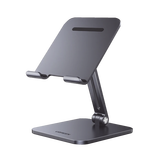 Soporte de Aluminio para IPad & Tablet | Plegable |Angulo Ajustable de 180° y 270° | Base Antideslizante | Protección de Silicona | Amplia Compatibilidad con dispositivos de 7.9'' a 12.9'' | Aluminio