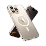 Funda protectora magnética transparente UGREEN Classy para iPhone 16 Pro (transparente)