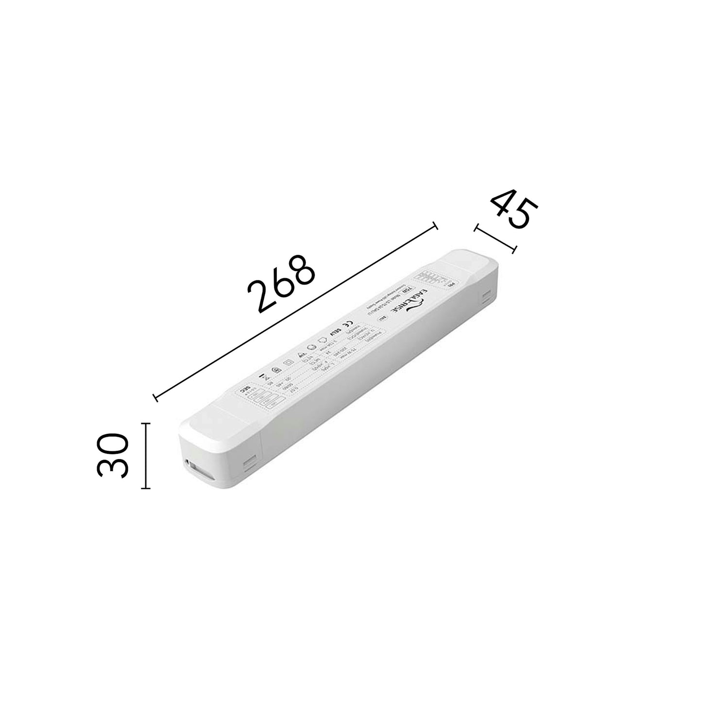 FLOS Architectural Remote Power Supply 120W 24V — Driver LED Clase II