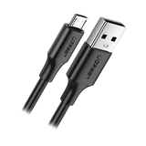 Cable USB-A a Micro USB | 1 Metro (3.28 Pies) | Tecnología de Carga Rápida Qualcomm / QC 3.0/2.0 | Recarga hasta 18W | Transmisión de Datos hasta 480Mbps | Tecnología de Carga Segura | Hasta 5,000 Fle