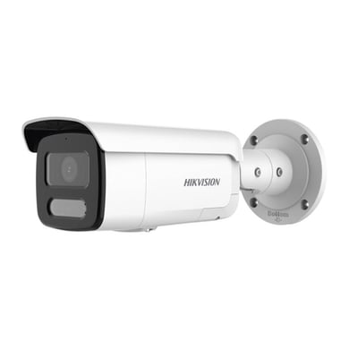Cámara Bullet 4K COLORVu HIKVISION DS‑2CD2T87G2H‑LISU/SL con Luz Estroboscópica y Audio