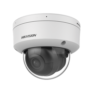 Domo IP 6 Megapixel / Lente 2.8 mm / 40 mts IR / Exterior IP67 / IK10 / Microfono Integrado / DARKFIGHTER / Audio y Alarma I/O / PoE / ONVIF / Micro SD / 4 Analíticos: AcuSense, Deteccion Facial, Conteo de Personas por Cruce y Zona
