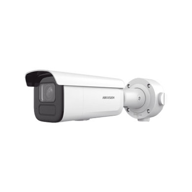 Bala IP 6 Megapixel / Lente Mot. 2.7 a 13.5 mm / 60 mts IR EXIR / Exterior IP67 / IK10 / DARKFIGHTER / PoE+ / Micro SD / Audio y Alarmas I/O / 4 Analíticos: AcuSense, Deteccion Facial, Conteo de Personas por Cruce y Zona