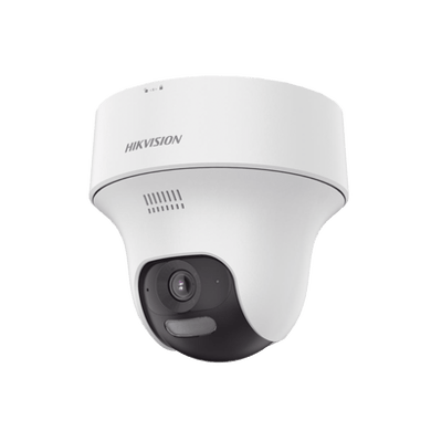 Turret PT IP 4 Megapixel / Lente 2.8 mm / Dual Light (20 mts IR + 15 mts Luz Blanca) / Wi-Fi / IP54 / dWDR / H.265 / Audio Bidireccional (Micrófono y Bocina) / Micro SD