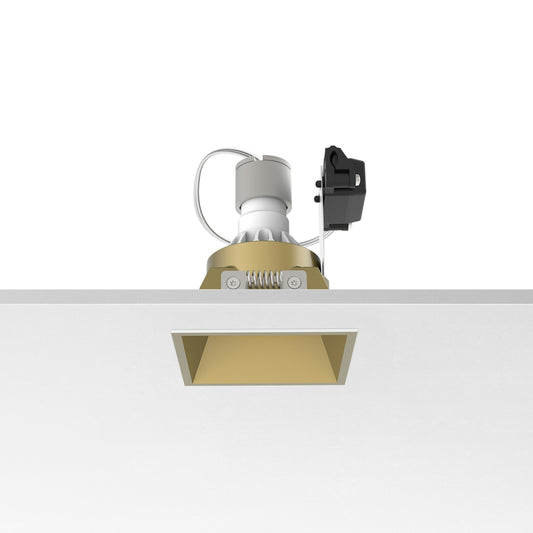 FLOS Architectural Easy Kap 80 Square Fixed — Aro Empotrable Retrofit (Blanco)