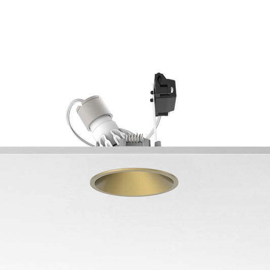 FLOS Architectural Easy Kap Ø80 Wall-Washer — Empotrable LED Retrofit 19° 230V (Blanco)