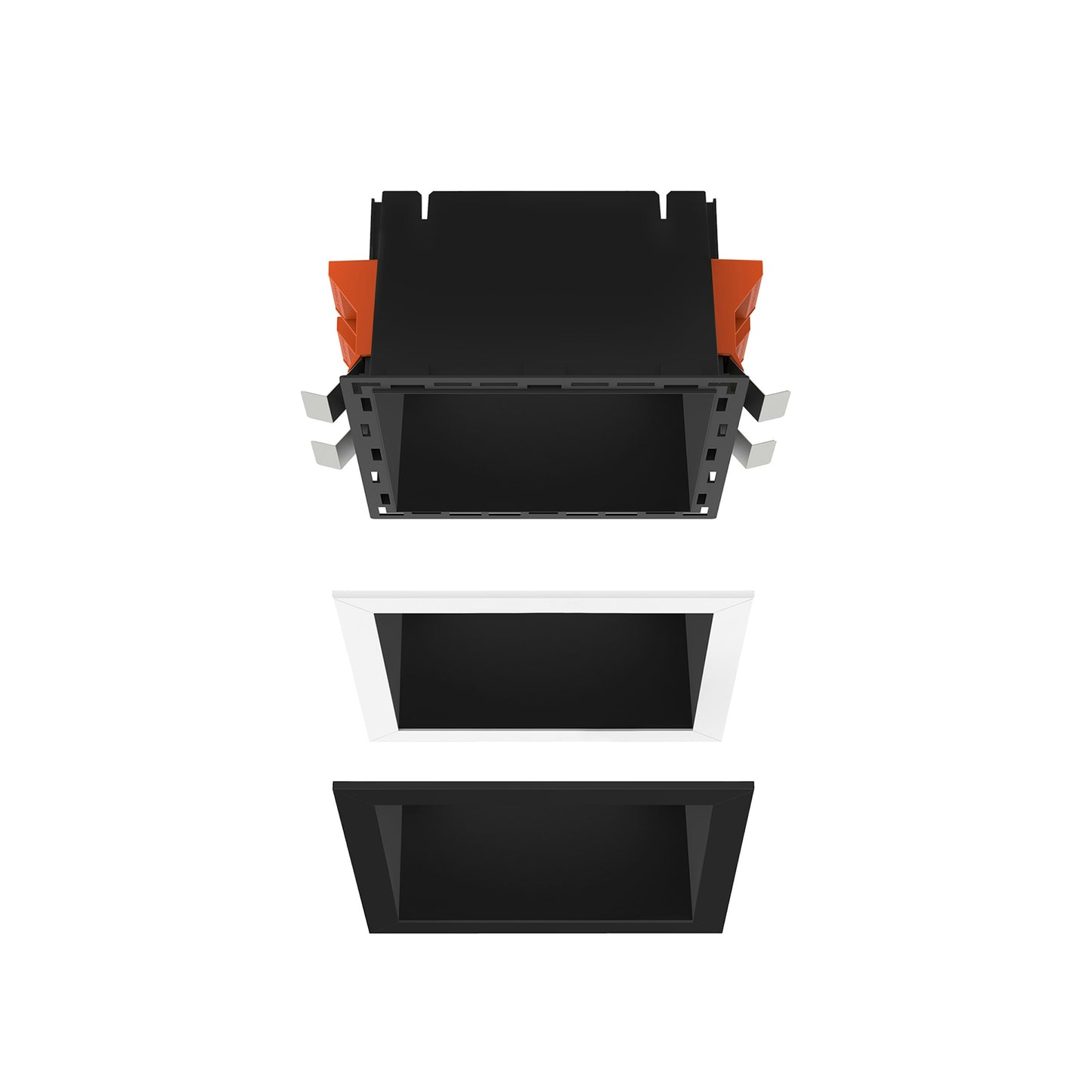FLOS Architectural Johnny 120 Square — Luminaria Empotrable LED 1L (Negro)