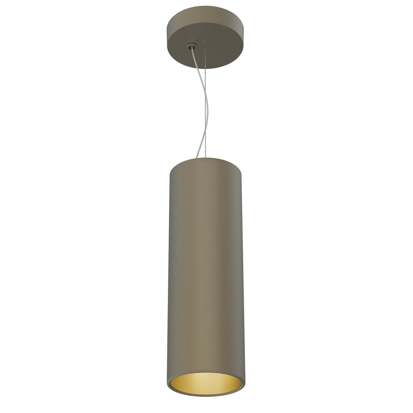 FLOS Architectural Kap Suspension Ø100 — Colgante LED 9W 29° 3000K (Blanco/Oro)