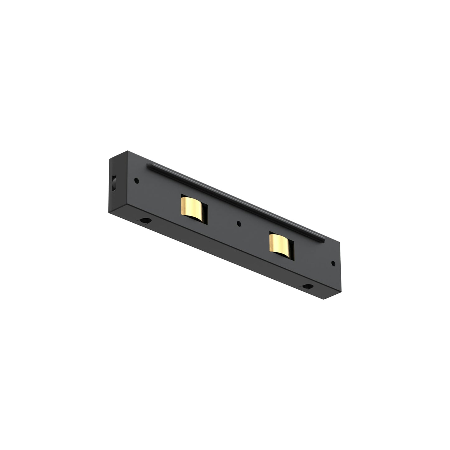 FLOS Architectural Conector Intermedio Micro Running Magnet — Conexión 24V (Negro)