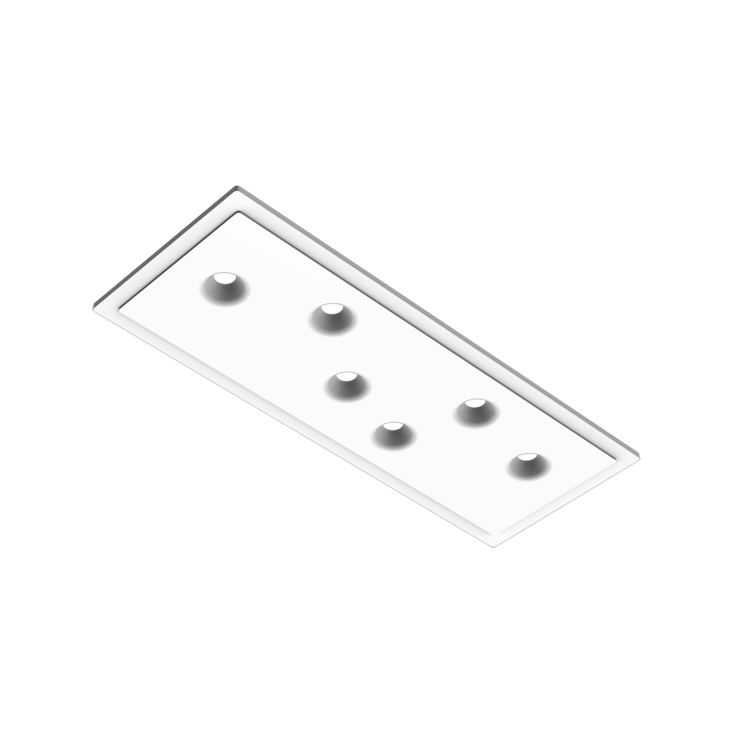 FLOS Juncos Soft Plate 6L — Luminaria LED semiempotrada Raw