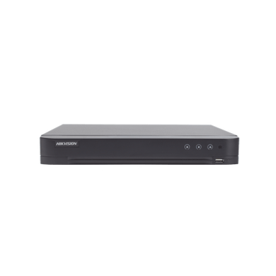 DVR 4 Canales TurboHD + 2 Canales IP / 5 Megapixel Lite - 3K Lite / Acusense (Evista falsas alarmas) / Audio por Coaxitron / 1 Bahía de Disco Duro / Salida de Video en Full HD