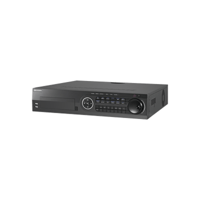 DVR 16 Canales TurboHD + 8 Canales IP / 3K / 5 Megapixel / 8 Bahías de Disco Duro / 16 Entradas de Audio Fisicas (Microfono por Separado) / Audio por coaxitron / Acusense / 16 Entradas de Alarma / POS / H.265+