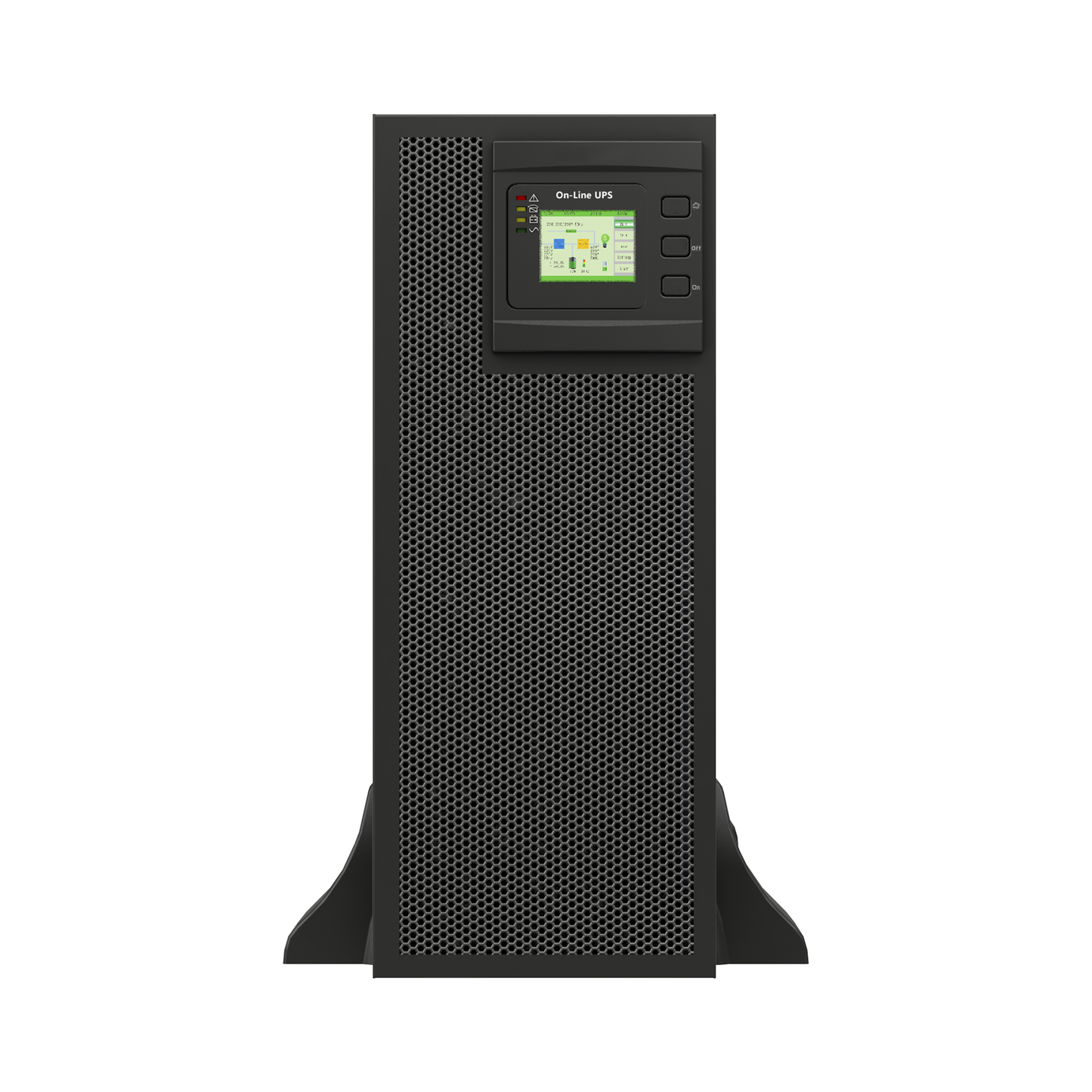 UPS de 25 KVA / 25 kW, Online Doble Conversión, 220 Vac L-L de Entrada 3 Fases, Entrada Hardwired, Onda Senoidal Pura, Torre o Rack