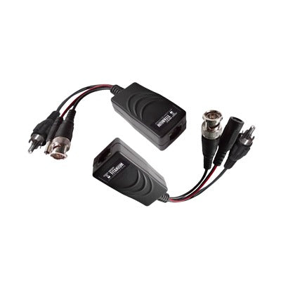 Kit de transceptores activos, envía alimentación 12V/24Vcc/AC, video y audio a una distancia de hasta 150 m en 4K para aplicaciones de video por UTP Cat 5e / 6 en alta definición.