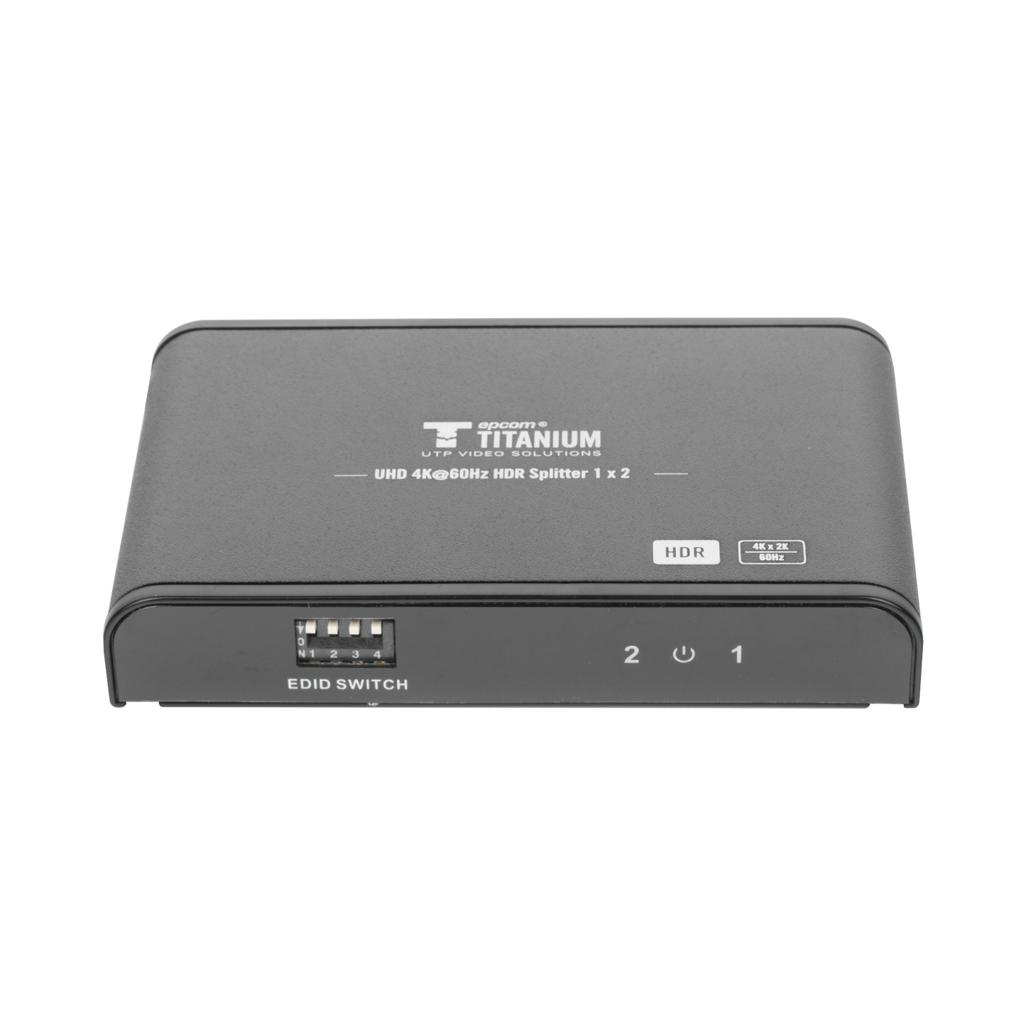 Divisor (Splitter) HDMI 4K de 1 Entrada a 2 Salidas (Simultaneas) / Soporta 4K×2K / Ajuste de resoluciones EDID / HDR / HDMI 2.0 / HDCP 2.2 / Soporta formatos de Audio Dolby Digital / Longitud del cable de entrada y salida ≤10m.