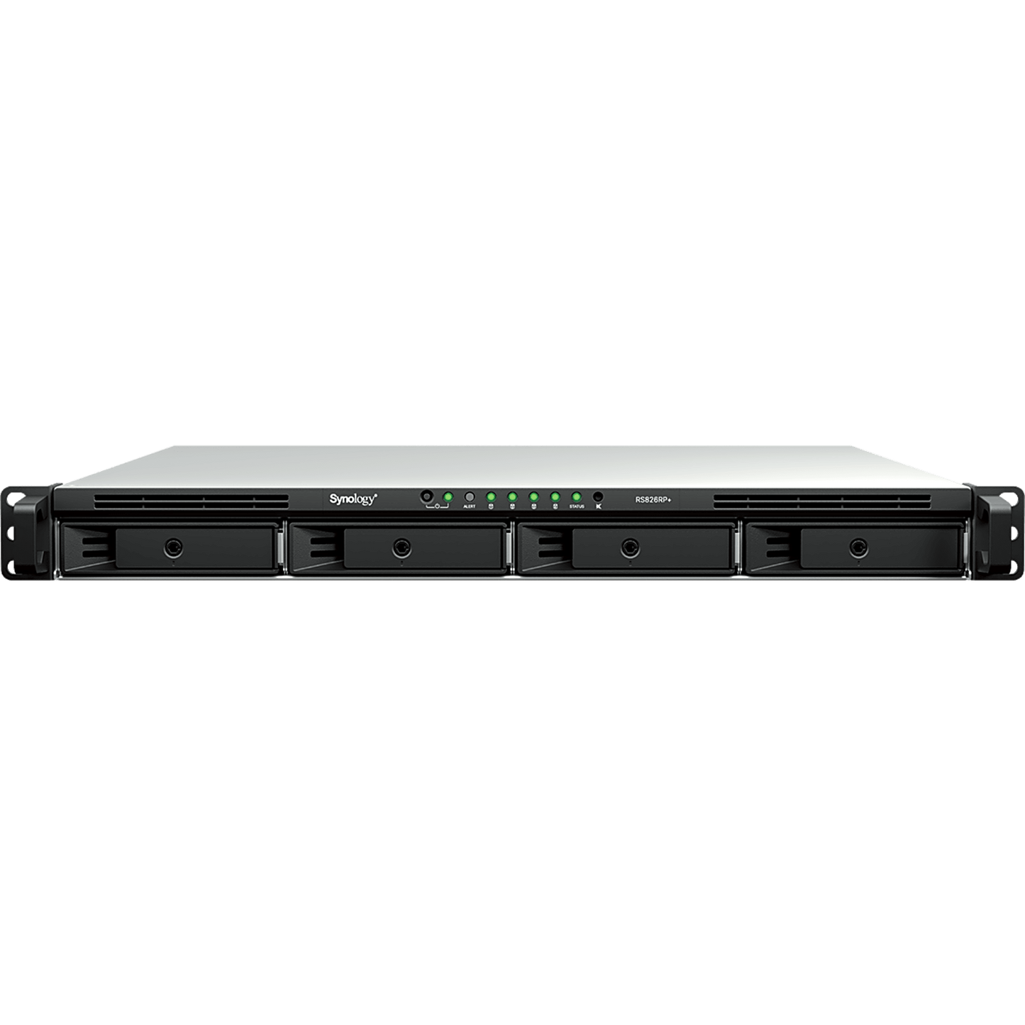 Servidor NAS Rackmount / 4 Bahías Hot-Swappable 1U / 2000/1300 MB/s Lectura/Escritura / 4 Puertos 1GbE RJ45 / PCIe 3.0 x8 / Dual Power Supply Redundante / DSM / Almacenamiento Empresarial