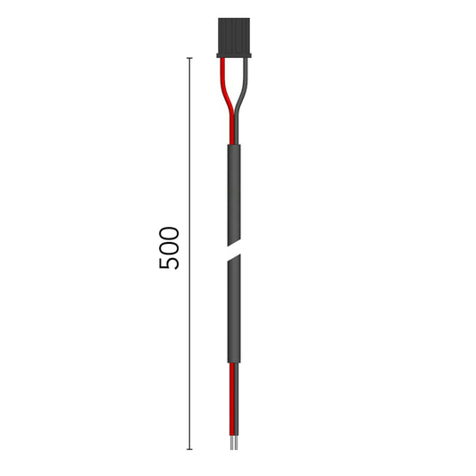 FLOS Architectural Wiring 500mm — Cable de alimentación para módulos LED (Negro)