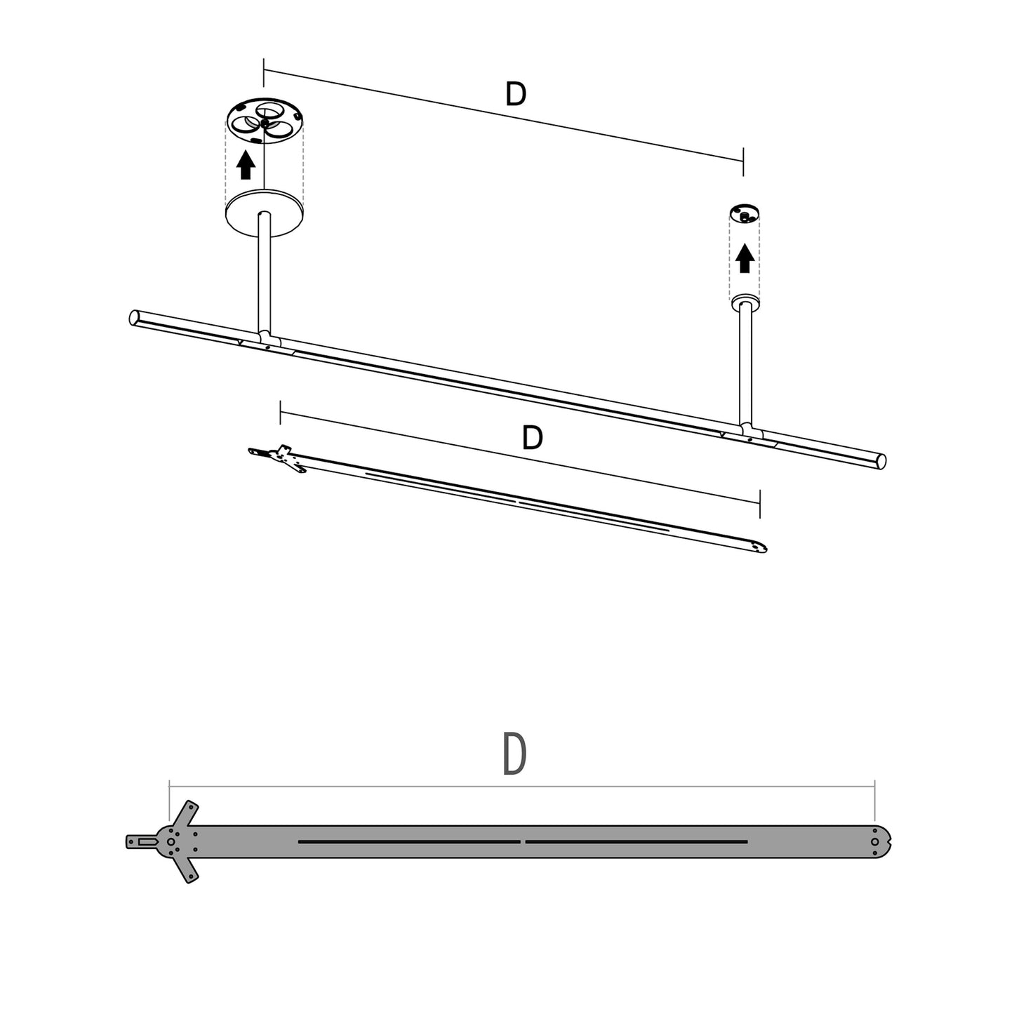 Plantilla de instalación aluminio 1100 mm - 08.0032.00