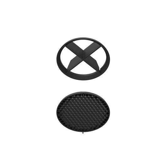FLOS Architectural Honeycomb y Cruceta Bon Jour 90 — Cilindro de Apantallamiento (Negro)