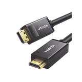Cable DP Macho a HDMI Macho / Longitud 3 Metros (9.84 Pies) / Soporta 4K@30Hz / Soporta 3D / Cobre EstaÑado 28AWG / Blindaje Interno MÚltiple / TransmisiÓn Unidireccional / BotÓn de LiberaciÓn / Chip 
