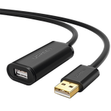 Cable de Extensión Activo USB 2.0 / 30 Metros / Macho-Hembra / Booster individual FE1.1S incorporado / Velocidad de hasta 480 Mbps / Ideal para impresoras, consolas , Webcam, etc.