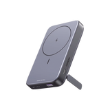 Power Bank MagSafe de 10000mAh NEXODE | 20W | 1 USB-C | 1 USB-A | Carga Rápida bidireccional | Soporta modo Standby | Soporte Plegable | Ultra Delgado | Ultra ligero | Compatible con iPhone 15/14/13/1