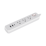 Regleta de Alimentación 30W 2 USB-A + 1 USB-C + 3 Salidas AC / Carga de Alta Velocidad / Salida USB-C PD de 30W (GaN) / Salidas AC Tipo B / Protección Contra Sobretensiones / 6 en 1