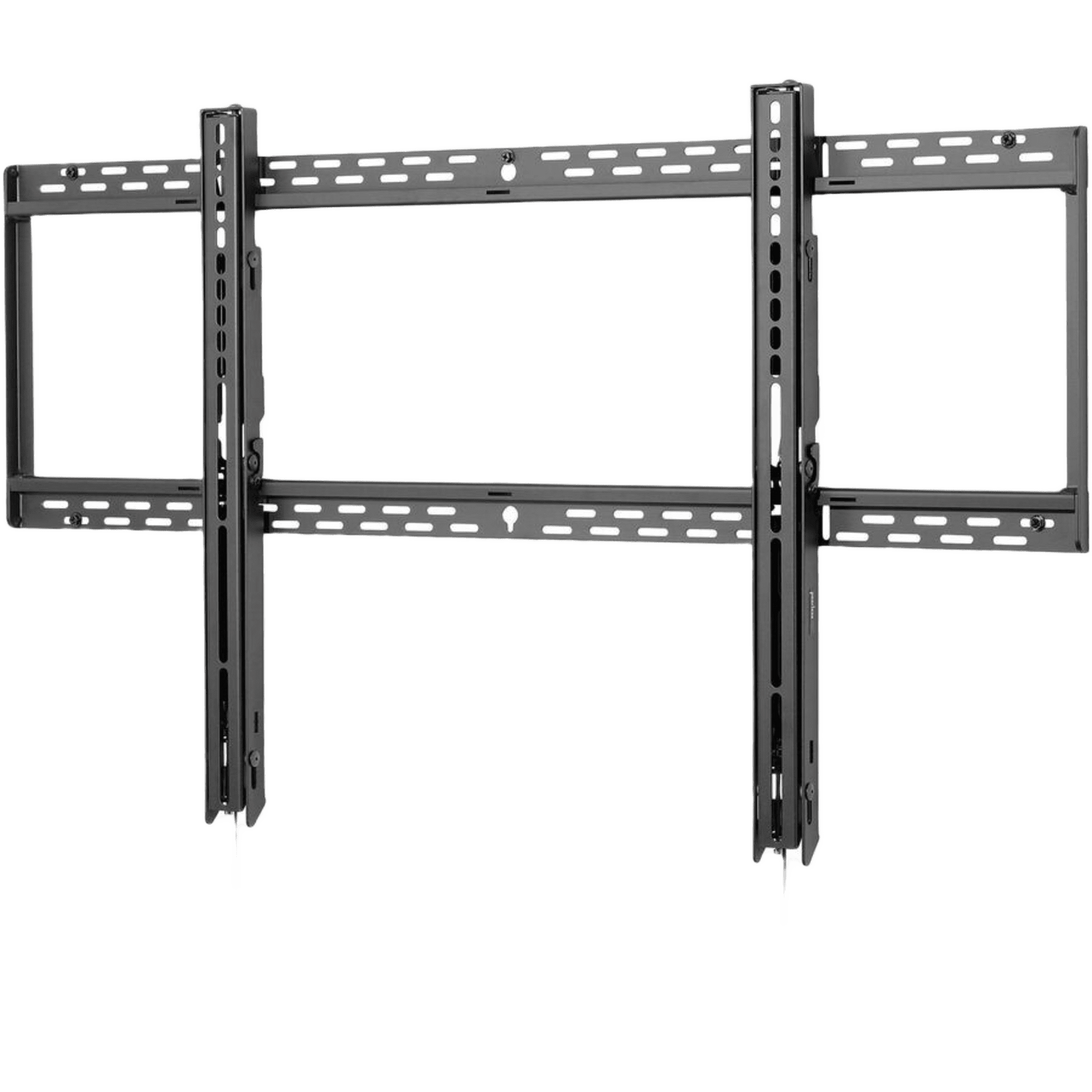 Montaje Universal Pantallas Planas 60"-98" / Capacidad 350 lb (158 kg) / Perfil Ultra Delgado 1.73" / Auto-Bloqueo sin Herramientas / Placa Abierta para Cableado / VESA hasta 1100 x 600