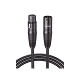 Cable para Micrófono XLR Tipo Canon Macho a Hembra / 10 Metros / Plug & Play / Antiinterferencias / Triple Blindaje / Alta Calidad / Color Negro