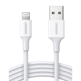 Cable USB-A a Lightning | 1 Metro | Certificado MFi | Carga Rápida 5V/2.4 A| 480 Mbps | PD | Conector C89 | Adecuado para iPhone, iPad y iPod | Protección Integrada | Caja de ABS | Cubierta de TPE | C