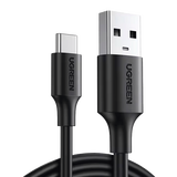 Cable USB-A a USB-C | 1 Metro | Carga y Sincronización de Datos | Carga Rápida 60W | Datos 5 Gbps | QC 3.0/2.0 | FPC | AFC | Protección Integrada | Duradero y Flexible| Caja ABS | Cubierta de TPE | Co