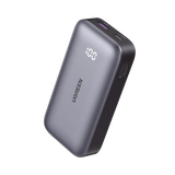 Mini Power Bank 30W | 10 000 mAh | 2 Puertos PD3.0, USB C+A | Carga Rápida | Pantalla Digital | Compatible con iPhone 16 Pro Max/15/14, MacBook Air, iPad, Galaxy S24 Ultra, | Color Negro.