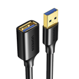 Cable Extensor USB 3.0 / 3 Metros / Macho-Hembra / 5 Gbps / Ultra Durabilidad / Núcleo de cobre estañado 28/22 AWG / Blindaje interior múltiple / Ideal para teclado, mouse , etc.