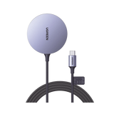 Cargador Inalámbrico Magnético | 15W | Tecnología Magsafe | Qi | Certificado MFM | Modulo de Carga Original | Carga Rápida | Fuerte Absorción Magnética | Cable de Nylon Trenzado | 1.5 metros | Multi P
