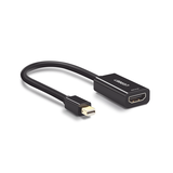 Convertidor Mini Display Port a HDMI / 4K@30Hz / Thunderbolt / Blindaje Interno Múltiple / Carcasa ABS / Longitud de 25 cm (9.84 pulgadas)