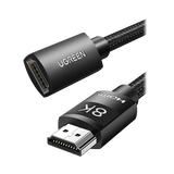 Cable de Extensión HDMI 8K | 1 Metro (3.28 Pies) | Macho a Hembra | HDMI 2.1 | 8K@60Hz | Núcleo de Cobre Puro 28AWG | Soporta la Conexión de Hasta 3 Metros (9.84 Pies) de Largo en HDMI 2.1
