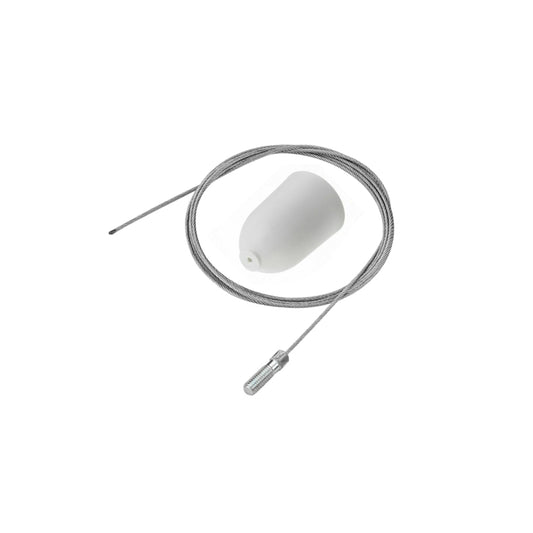 FLOS Architectural Fijación Carril — Cable de Acero M6 Blanco Mate