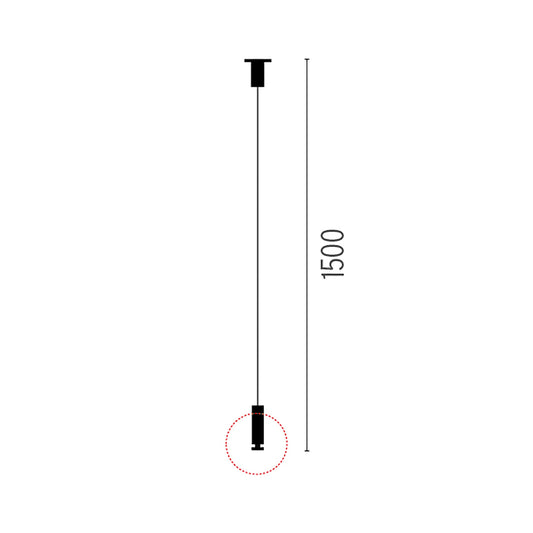 FLOS Suspension Kit 1.5 m — Accesorio de suspensión por cable