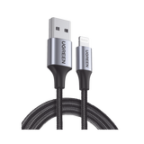 Cable USB-A a Lightning | 1 Metro (3.28 Pies) | Certificado MFi | Carga Rápida 5V/2.4 A | 480 Mbps | Conector C94 | Adecuado para iPhone, iPad y iPod | Protección Integrada | Caja de Aluminio | Nylon 