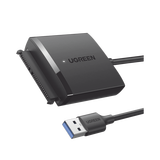 Adaptador USB 3.0 a SATA III | Compatible con Disco Duro HDD y SSD de 2.5" y 3.5" de hasta 12 TB | Velocidad USB 3.0 de hasta 5 Gbps | Alta Velocidad con UASP & TRIM | Cable de 50 cm.