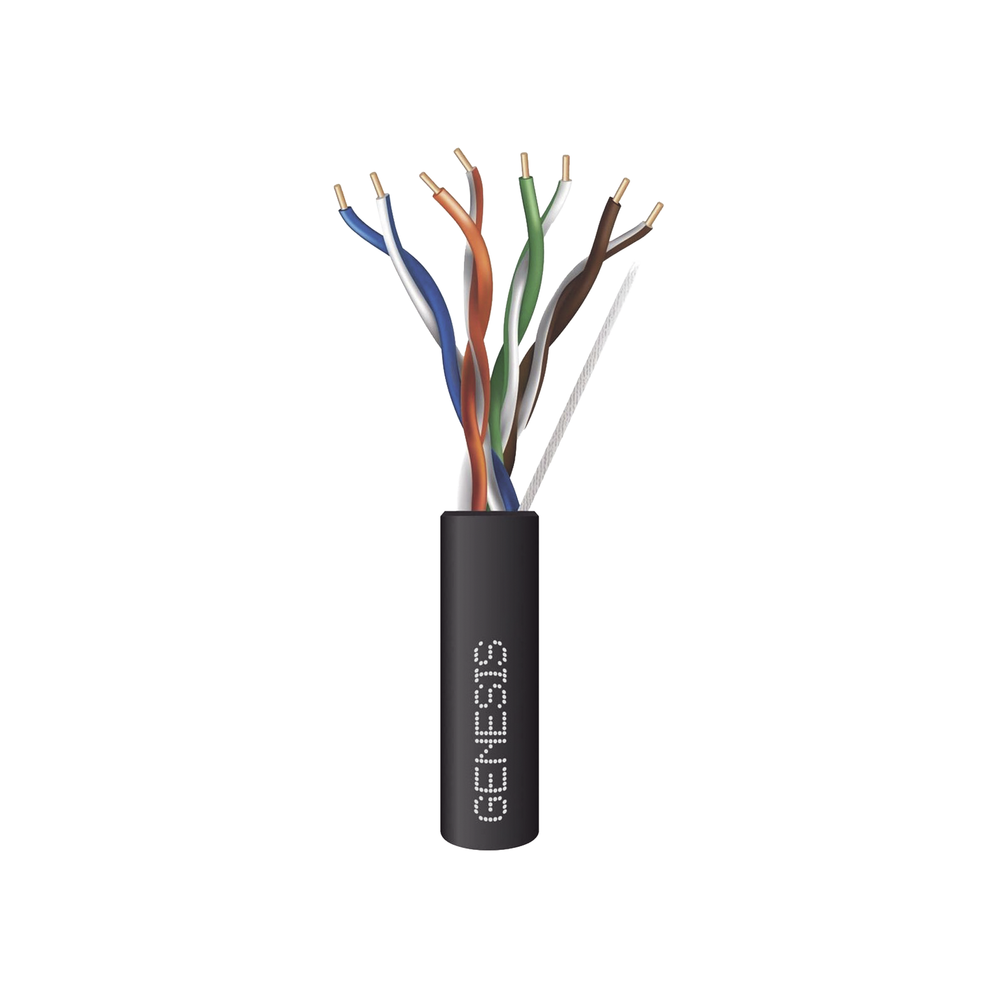 Bobina de Cable de 305 Metros (1000 Pies) / UTP Cat6 PLENUM / Color Negro / UL, CMP SPNLS / Probado a 350 MHz / Aplicaciones de CCTV / Redes de Datos / IP Megapixel / Control RS485
