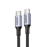 Cable USB-C a USB-C | 2 Metros | Carga Rápida de hasta 100W | Transferencia de datos 480 Mbps | PD3.0 | QC4.0/3.0/2.0 | FPC | AFC | Protección Integrada| Caja de Aluminio | Nylon Trenzado | Amplia Com