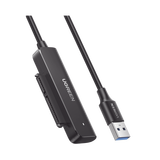 Cable Adaptador SATA a USB 3.0 | SATA 3.0/2.0 | Soporta HDD y SSD de 2.5" | Soporta S.M.A.R.T, TRIM, UASP | No Requiere Adaptador de Corriente | Cable 50 cm.
