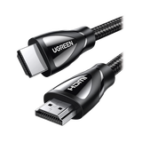 Cable HDMI 2.1 de Nylon Trenzado / 5 Metros (16.40 Pies) / 8K@60Hz/4K@120Hz / eARC (Canal de Retorno de Audio) / HDR10+ / VVR / HEC (Canal Ethernet HDMI) / ALLM / 3D / Dolby Atmos / Dolby Vision / 48 
