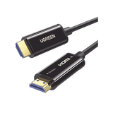 Cable HDMI de 10 Metros (32.81 Pies) por Fibra Óptica 8K@60Hz / Fibra de 4 Núcleos + Cobre Estañado de 7 Núcleos / Compatible con HDMI 2.1 / Alta Velocidad 18 Gbps / 3D / HDR / Caja de Aleación Zinc /