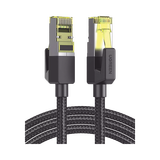 Cable Ethernet Cat7 CLASS F/FTP Redondo con Malla de Nylon 3 Metros (9.84 Pies)